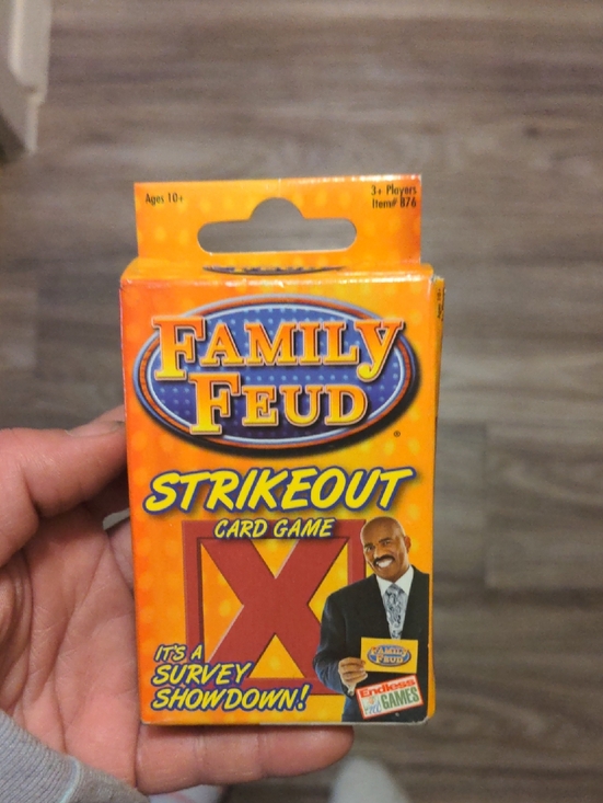Endless Games Other - Family Feud Strikeout Card Game Travel Game Cards